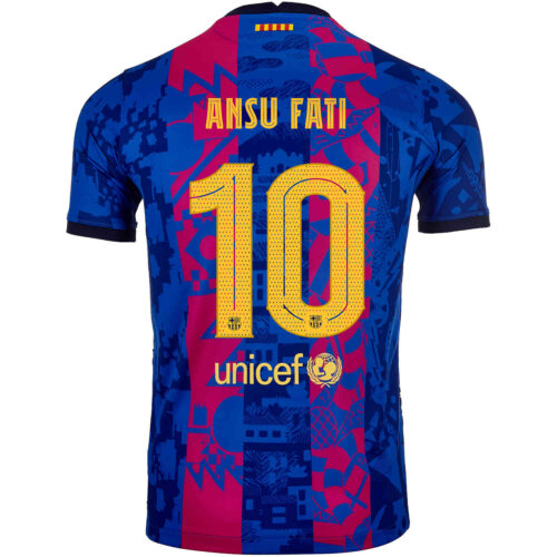 2021/22 Kids Nike Ansu Fati Barcelona 3rd Jersey