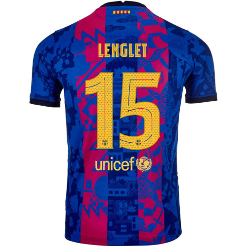 2021/22 Kids Nike Clement Lenglet Barcelona 3rd Jersey