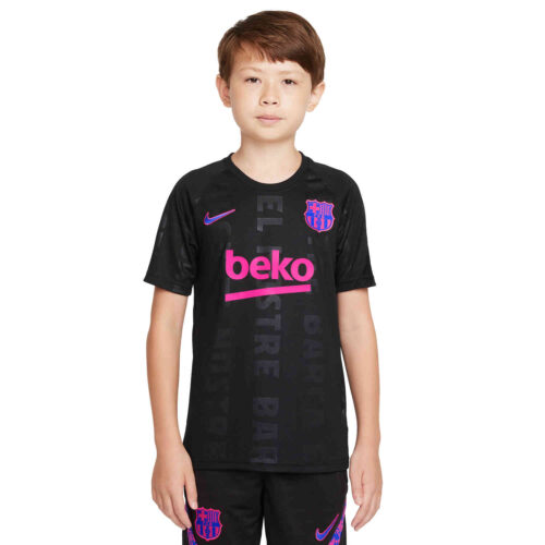 Kids Nike Barcelona 3rd Lifestyle Pre-match Top – 2021/22