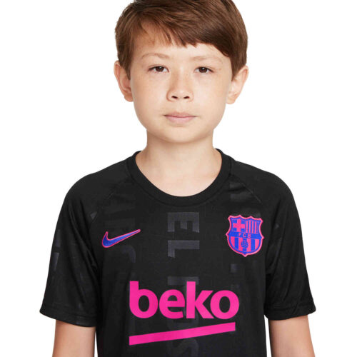Kids Nike Barcelona 3rd Lifestyle Pre-match Top – 2021/22