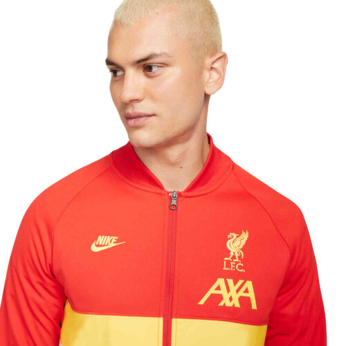 Nike Liverpool I96 Anthem Lifestyle Jacket – Rush Red/Wolf Grey/Chrome Yellow