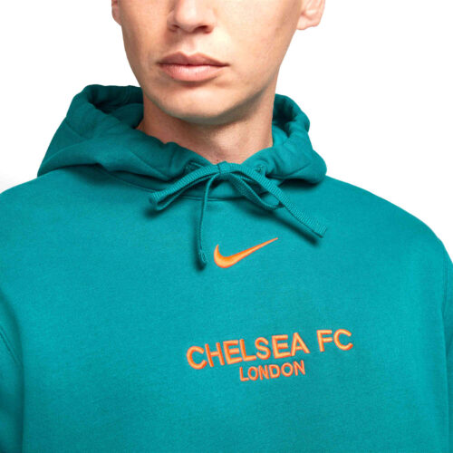 Nike Chelsea Fleece Hoodie – Blustery/Hyper Crimson