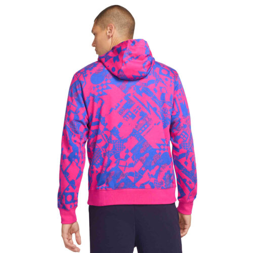 Nike Barcelona Full-zip Lifestyle Hoodie – Fireberry/Hyper Royal/Hyper Royal