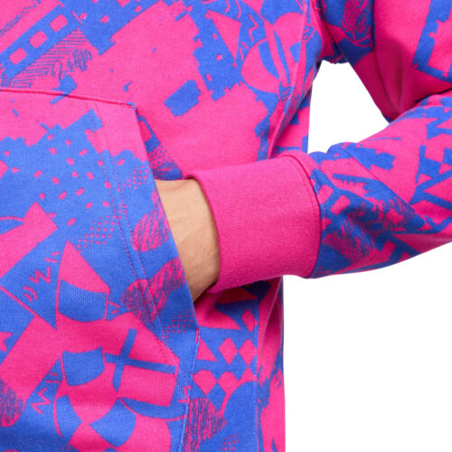 Nike Barcelona Full-zip Lifestyle Hoodie – Fireberry/Hyper Royal/Hyper Royal