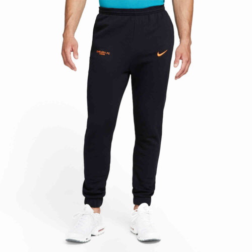 Nike Chelsea Fleece Pants – Black/Hyper Crimson