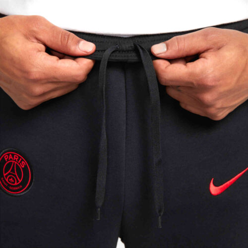 Nike PSG Fleece Pants – Black/Siren Red