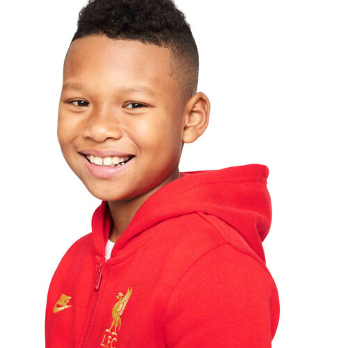 Kids Nike Liverpool Full-zip Hoodie – Rush Red/Chrome Yellow