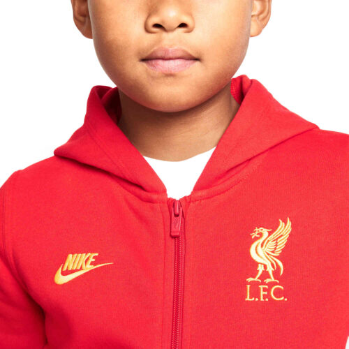 Kids Nike Liverpool Full-zip Hoodie – Rush Red/Chrome Yellow