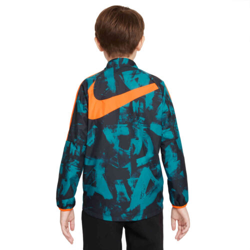 Kids Nike Chelsea Dry Repel AWF Graphic Jacket – Blustery/Black/Hyper Crimson