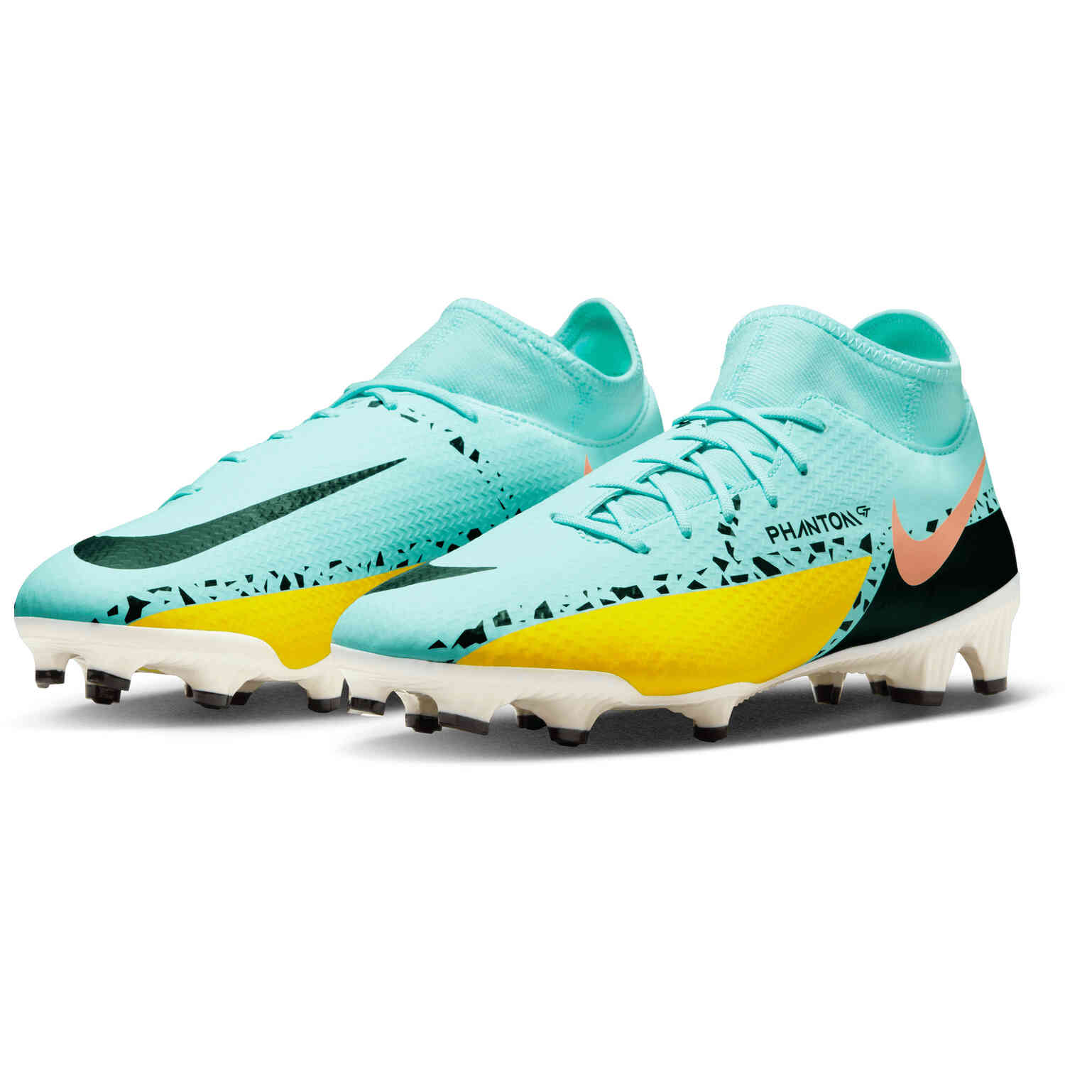 snow White Custodian Michelangelo Nike Phantom GT 2 DF Academy FG - Lucent Pack - SoccerPro