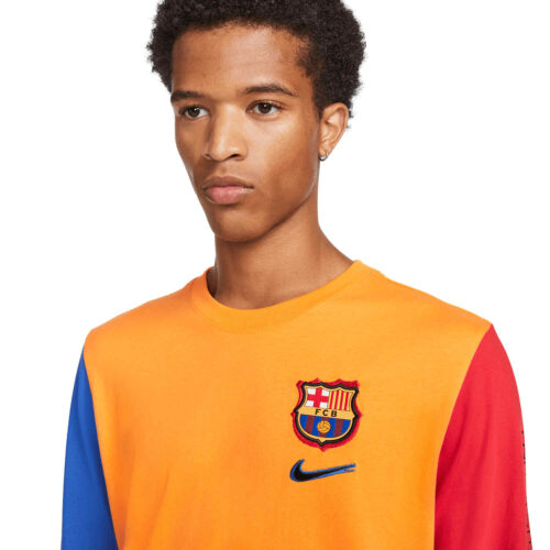 Nike 92 Trap Barcelona Ignite Tee – Vivid Orange/Game Royal/University Red