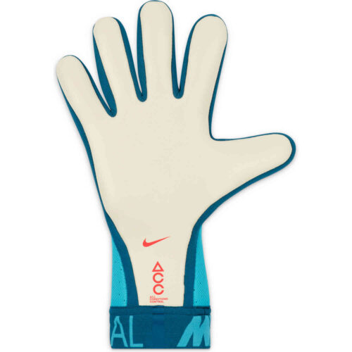 Nike Mercurial Touch Elite Goalkeeper Gloves – Chlorine Blue & Marina with Siren Red