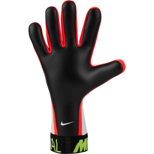 Nike Mercurial Touch Victory Goalkeeper Gloves – White & Volt with Bright Crimson