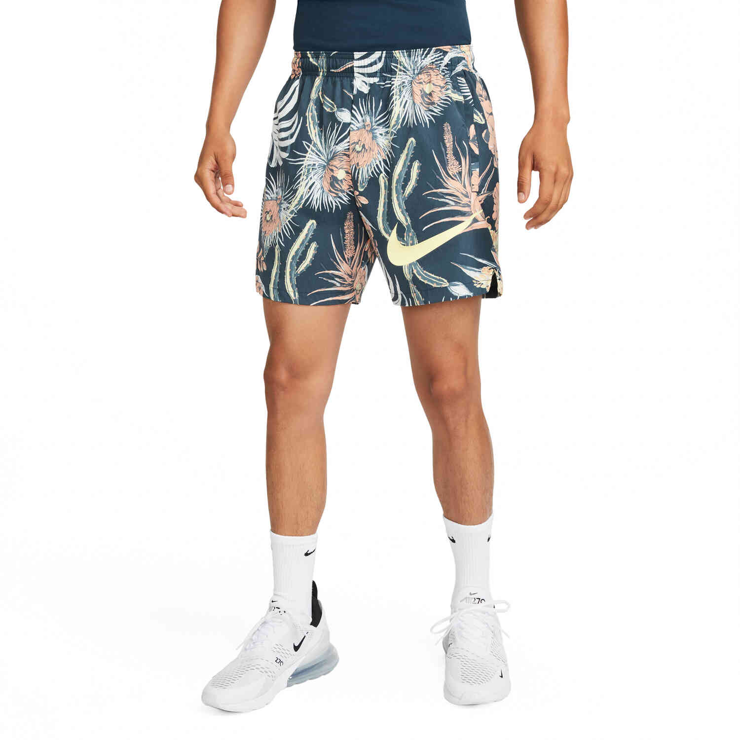Nike russian floral print shorts cheap