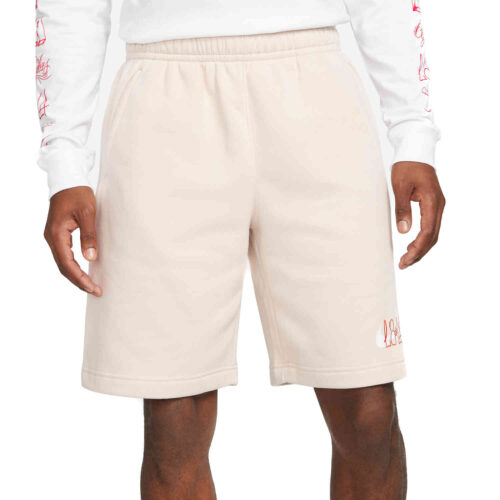 Nike Club America LA Fleece Shorts – Desert Sand/White