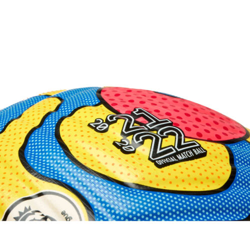 Nike Premier League Flight Official Match Soccer Ball – Yellow & Blue with Laser Crimson