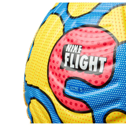 Nike Premier League Flight Official Match Soccer Ball – Yellow & Blue with Laser Crimson