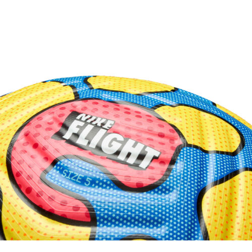 Nike Premier League Flight Official Match Soccer Ball – Yellow & Blue with Laser Crimson