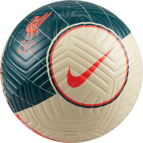 Nike Liverpool Strike Soccer Ball – Fossil & Dark Atomic Tea with Bright Crimson