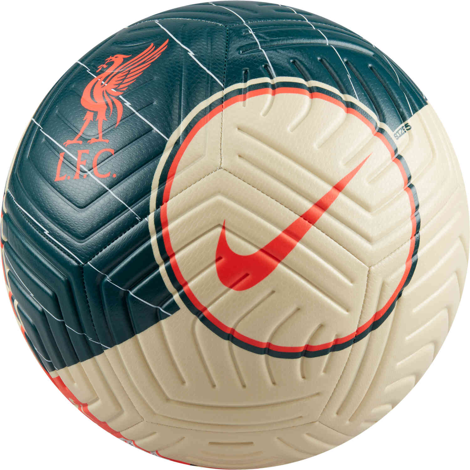 Nike Liverpool Strike Soccer Ball Fossil Dark Atomic Tea with