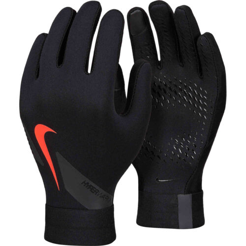 Kids Nike Liverpool Hyperwarm Fieldplayer Gloves – Black/Bright Crimson
