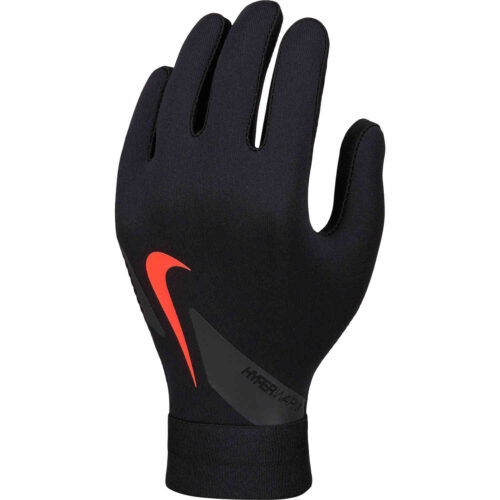 Kids Nike Liverpool Hyperwarm Fieldplayer Gloves – Black/Bright Crimson