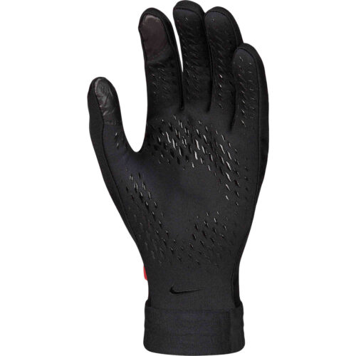Nike Liverpool Hyperwarm Fieldplayer Gloves – Black/Bright Crimson