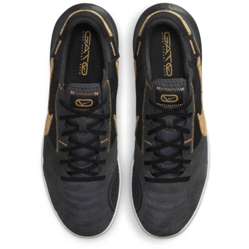 Nike Streetgato IC – Dark Grey & Metallic Gold with Black