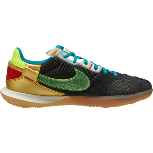 Nike Streetgato IC – Black & Volt with Cyber Teal with Metallic Vivid Gold