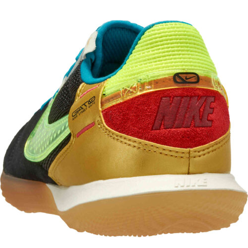 Nike Streetgato IC – Black & Volt with Cyber Teal with Metallic Vivid Gold