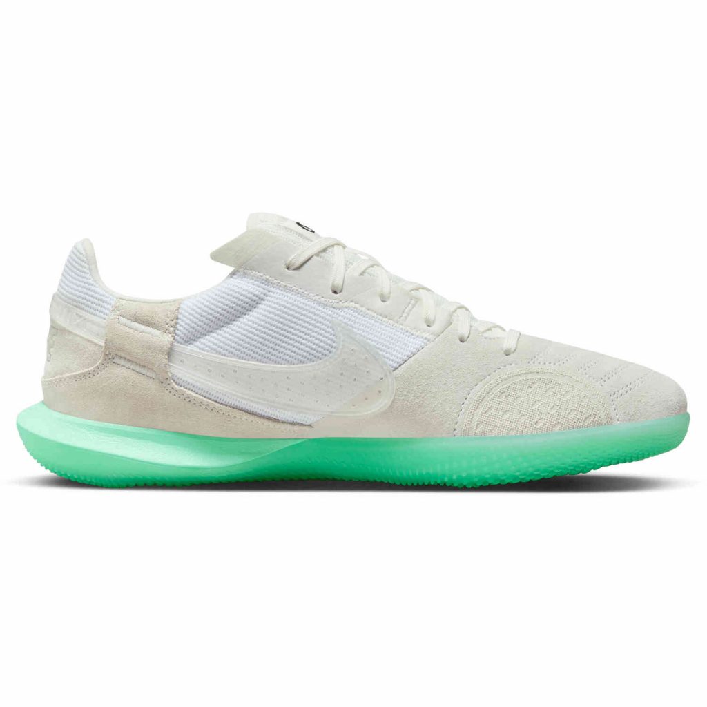 Nike Streetgato IC Indoor/Court - Summit White & White with Green Glow ...