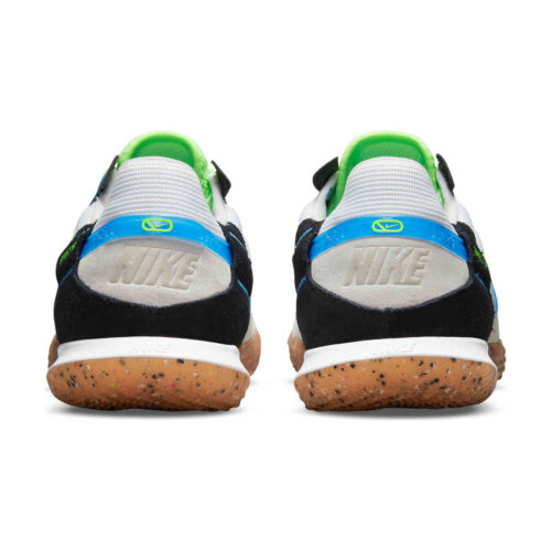 Nike Streetgato IC – White & Light Photo Blue with Black with Lime Glow