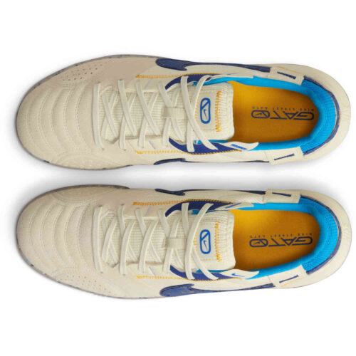 Nike Streetgato IC – Coconut Milk & Deep Royal Blue with University Gold