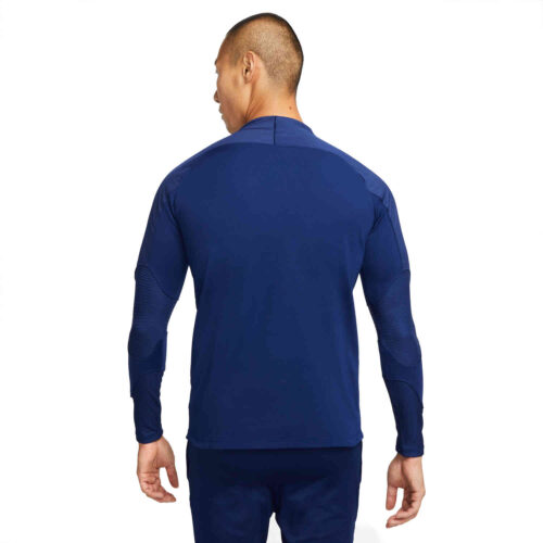 Nike Winter Warrior Strike Drill Top – Blue Void/Volt