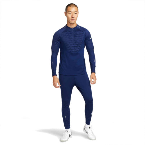 Nike Winter Warrior Strike Drill Top – Blue Void/Volt