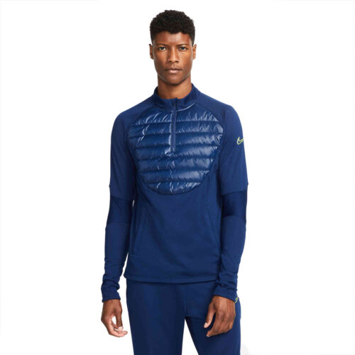Nike Winter Warrior Terma-Fit Academy Drill Top – Blue Void/Volt