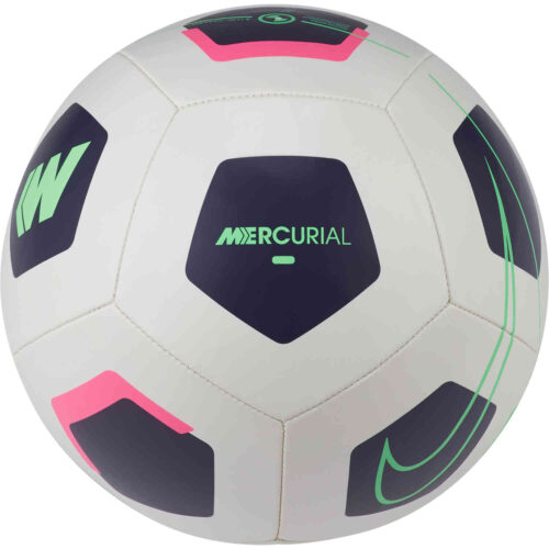 Nike Mercurial Fade Soccer Ball – Platinum Tint & Dark Raisin with Rage Green