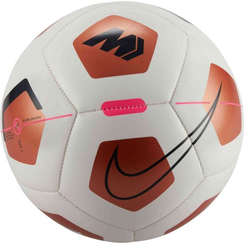 Nike Mercurial Fade Soccer Ball – White & Metallic Copper with Off Noir