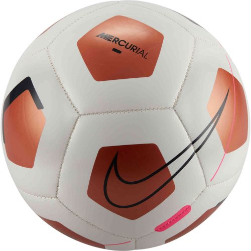 Nike Mercurial Fade Soccer Ball – White & Metallic Copper with Off Noir
