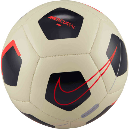Nike Mercurial Fade Soccer Ball – Coconut Milk & Off Noir with Bright Crimson