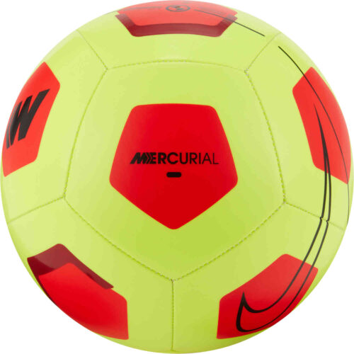 Nike Mercurial Fade Soccer Ball – Volt & Bright Crimson with Black