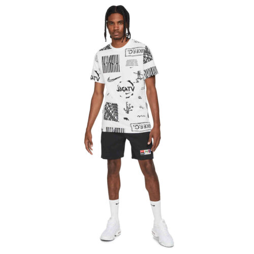 Nike FC Lifestyle All over Print Tee – White