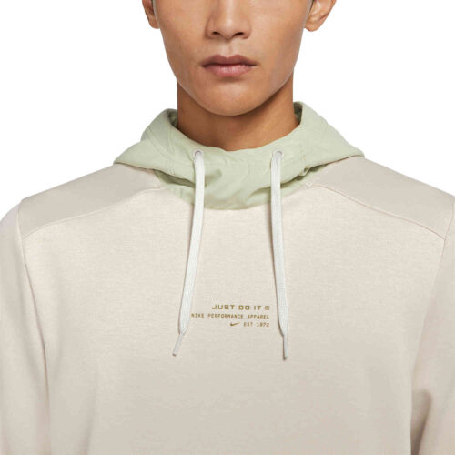 Nike Dri-FIT Fleece Hoodie – Oatmeal Heather/Olive Aura/Pilgrim