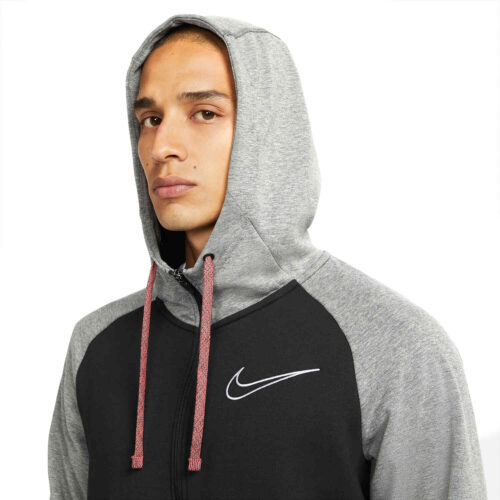 Nike Therma-FIT Full-zip Fleece Hoodie – Black/Heather