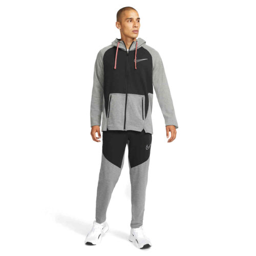 Nike Therma-FIT Full-zip Fleece Hoodie – Black/Heather