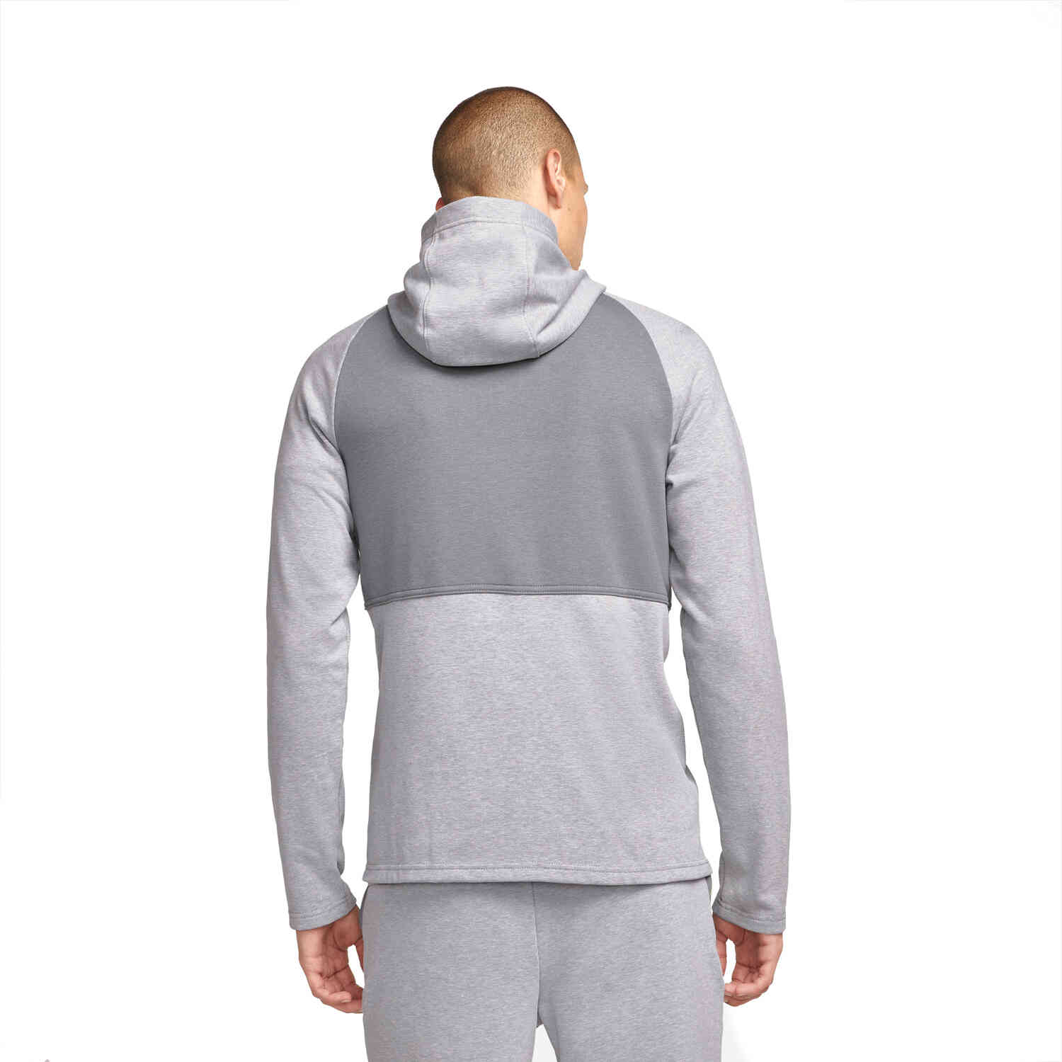 Nike Therma FIT Full zip Fleece Hoodie Smoke Grey Heather