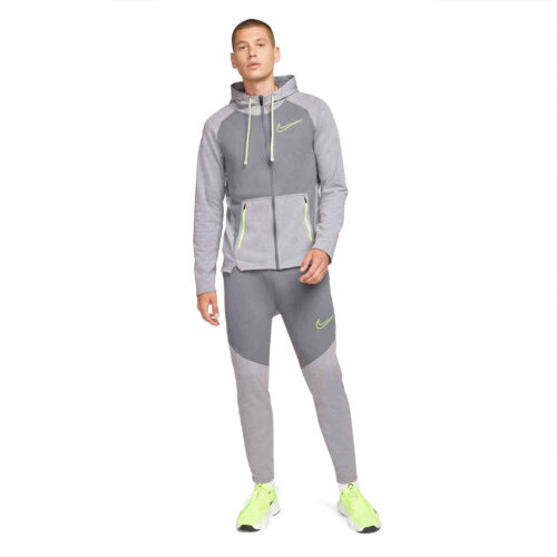 Nike Therma-FIT Full-zip Fleece Hoodie – Smoke Grey/Heather