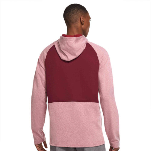Nike Therma-FIT Full-zip Fleece Hoodie – Pomegranate/Heather