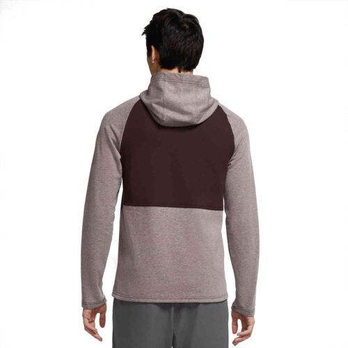 Nike Therma-FIT Fleece Hoodie – Brown Basalt/Heather