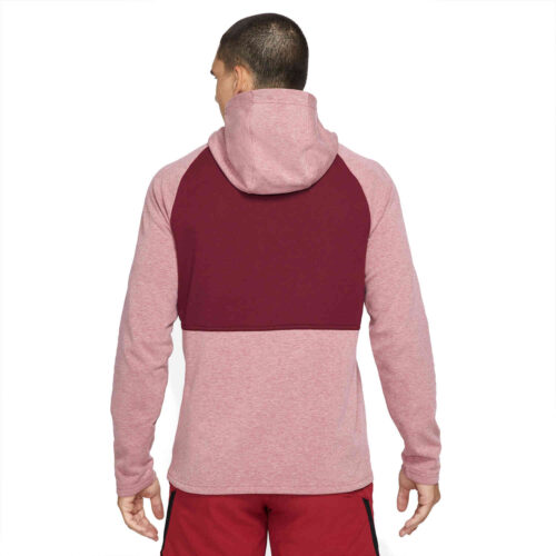 Nike Therma-FIT Fleece Hoodie – Pomegranate/Heather
